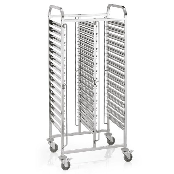 WAS Regalwagen GN 1/1 für 30 Behälter, 55 x 74 x 174, cm, Chromnickelstahl, 1953532