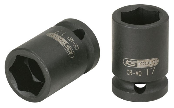 KS Tools 1/2" Sechskant-Kraft-Stecknuss, kurz, 12mm, 515.1012