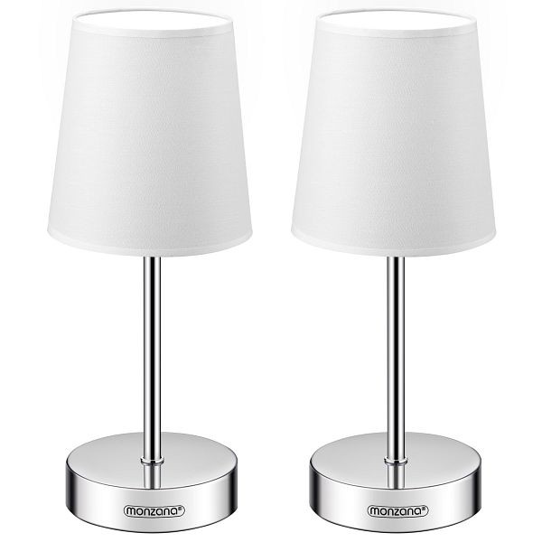 monzana Tischlampe Lumière 2er-Set Weiß 32x13x13cm, 995532