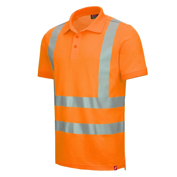 NITRAS MOTION TEX VIZ, Warnschutz-Poloshirt, Kurzarm, Größe: XS, Farbe: neonorange, VE: 20 Stück, 7013-4100-XS
