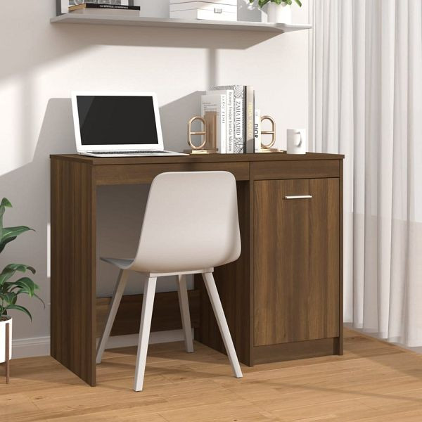 vidaXL Schreibtisch Braun Eichen-Optik 100x50x76 cm Holzwerkstoff, 815488