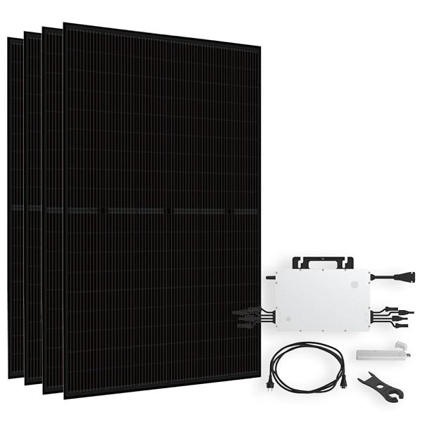 Offgridtec Solar-Direct 1800W HMS-1600 Solaranlage Bifazial Hausnetz-Einspeisung - 10m HMS-Anschlusskabel - DTU-Lite-S, 4-01-018455-003