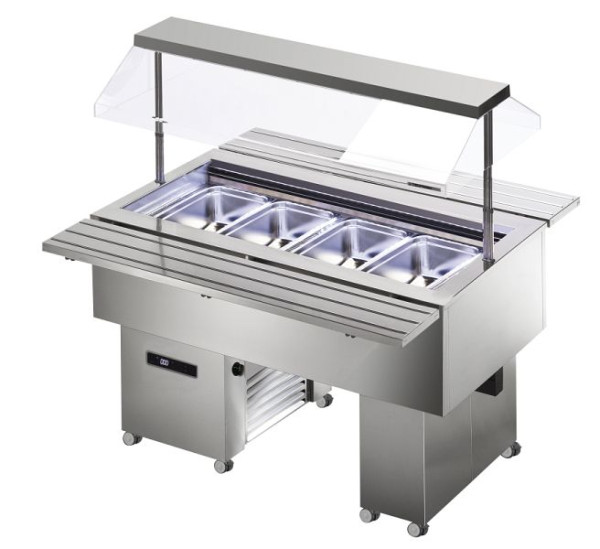 KBS Salatbar Isola 4M VT Inox, Temperaturbereich (°C): +4 bis +10, 23500153, 4059395003840