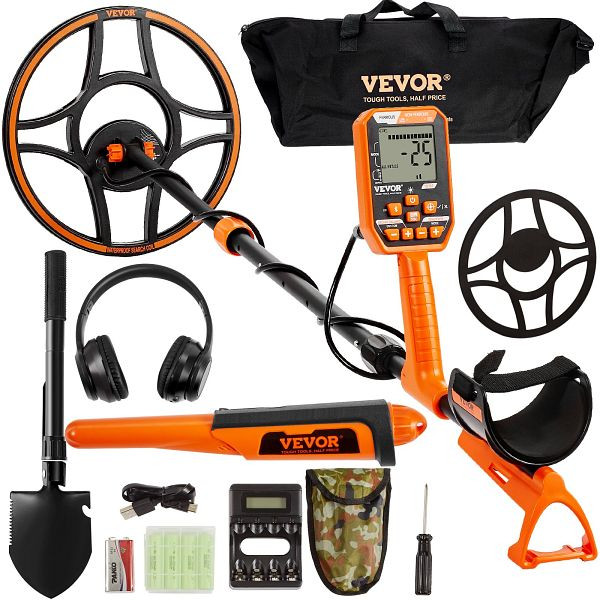 VEVOR Profi Metalldetektor 7 Modi Metallsuchgerät 30cm Suchspule IP68 Tauchtiefe bis zu 3m, YJSJSTCQ126981HYDV0