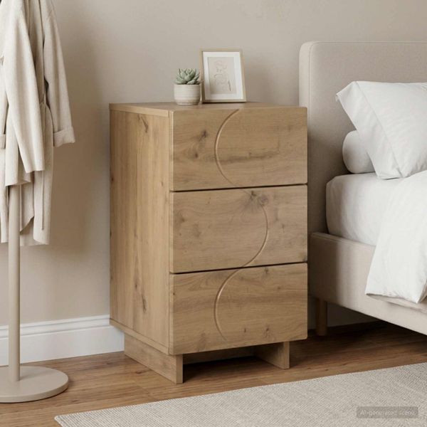 vidaXL Nachttisch Artisan-Eiche 33,5 x 34,5 x 60 cm Holzwerkstoff, 8011439