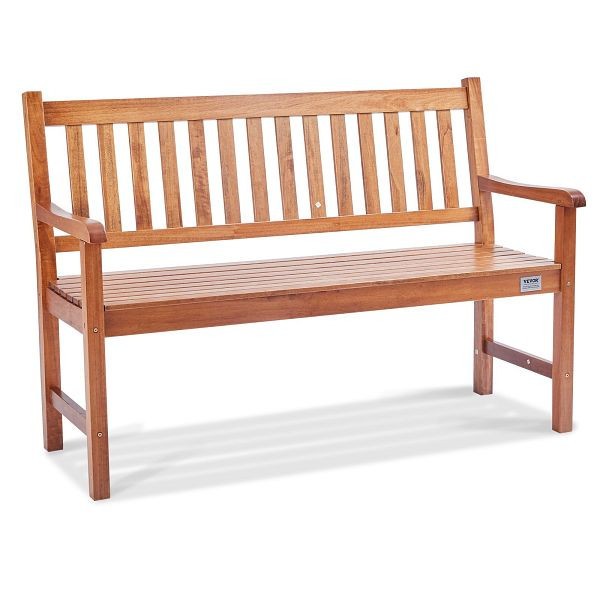 VEVOR Gartenbank 127cm Holz 363kg Park Terrasse Parkbank 3 Sitzer, GYZYMZ50YC00Q2Q8NV0