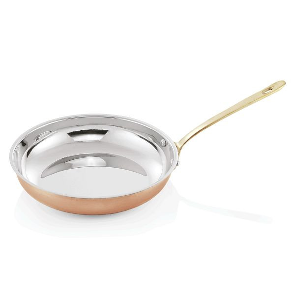 WAS Copper Look 20 Flambierpfanne, Durchmesser 24 cm, Kupfer/Chromnickelstahl, 2010241