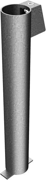 Schake Bodenhülse mit Feststellvorrichtung für Ø 60 / 76 mm Rohrpfosten, für Ø 60 mm Rohrpfosten, 500 mm lang, 463_51