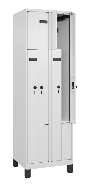 C+P Z-Spind Evolo PLUS, Füße, 4 Fächer, 1950x600x500mm, 9016/9016, 049013-204 S10027