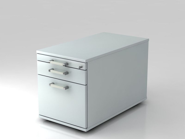 Hammerbacher Rollcontainer 80cm, 1 Schub, 1 HR, Schloss Chromgriff Grau, 42,8x51,2x80 cm, 1/2/6 HE, VTC20/5/5/CE