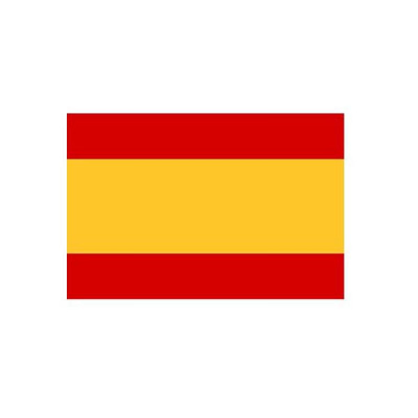 Stein HGS Länderflagge Spanien (ohne Wappen), 400 x 150 cm (Hochformat), mit Karabiner, FlagTop 160 g/m², für Fahnenmasten ab 8 m, mit Hohlsaum für Ø 4 cm Ausleger, 27715
