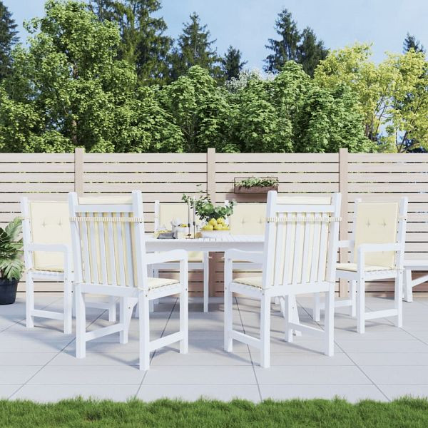 vidaXL Gartenstuhlauflagen für Niedriglehner 6 Stück Creme 100x50x3 cm, 314133