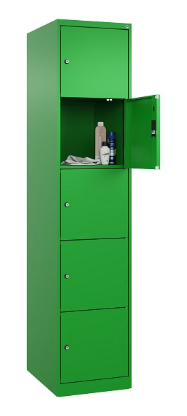 C+P Schließfachschrank Evolo PLUS, 5 Fächer, 1850x400x500mm, 6037/6037, 049000-125 S10026