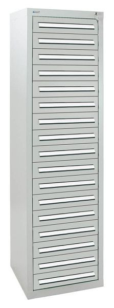 stumpf Schubladenschrank Serie T-100/35-5, RAL 7035/7035, 17 Schubladen (17 x100mm), 8155107
