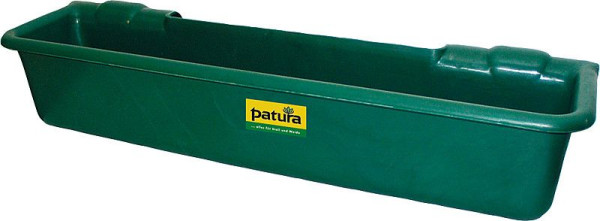 Patura Kunststoff-Langtrog, 50 Liter, grün zum Einhängen in Rohre bis 2", 333130