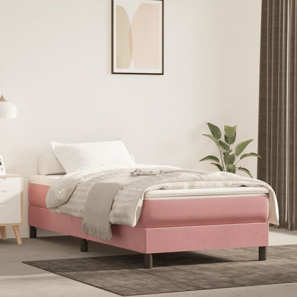 vidaXL Bettgestell Rosa 80x200 cm Samt, 3120741, 8720287234029