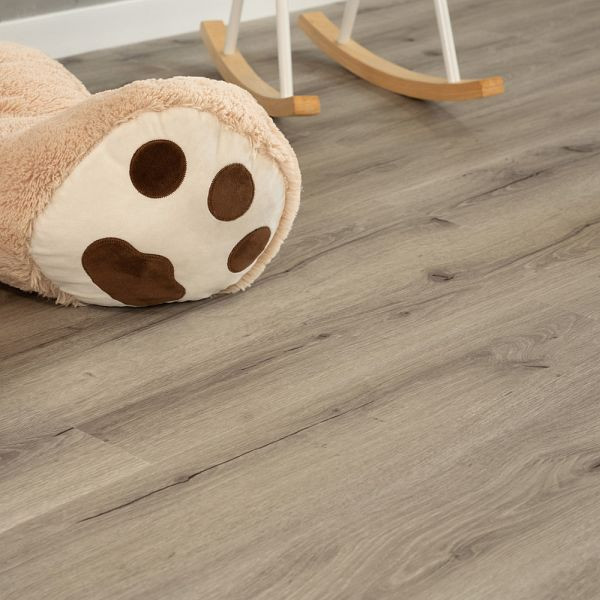 HOME DELUXE Klick-Vinylboden mit Trittschall ROMIA Grau, 20 m², 73743