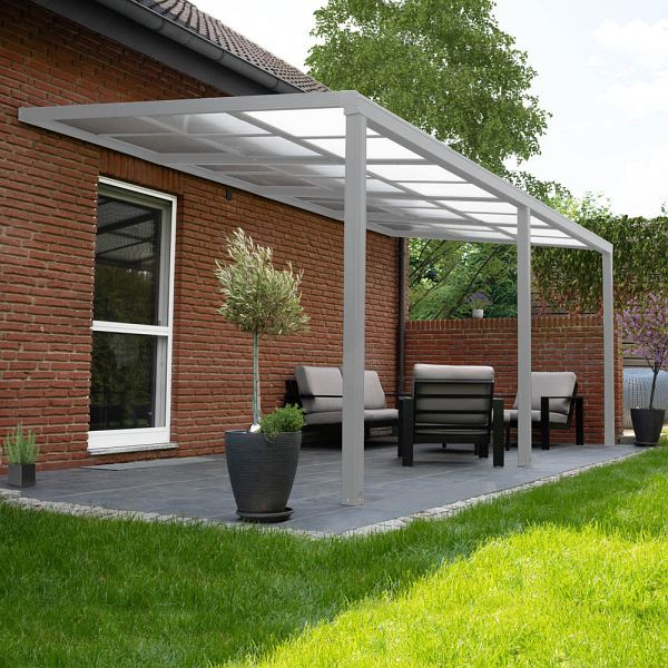 HOME DELUXE Terrassenüberdachung SOLIS DELUXE - 290 x 295 x 233/272 cm Weiß, 49486