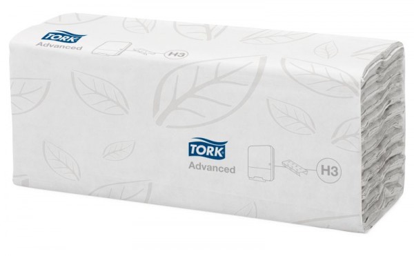 Tork L-Falz Handtuch 2-lagig H3, Handtuch 25x31cm, VE: 20x120 Tücher, 2054124