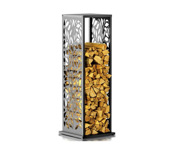 Westmann Kaminholzregal Luma Flow Anthrazit, 37,5x37,5x112 cm, WMFWR-011