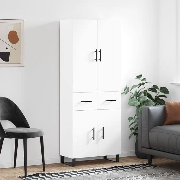vidaXL Highboard Weiß 69,5x34x180 cm Holzwerkstoff, 3198169