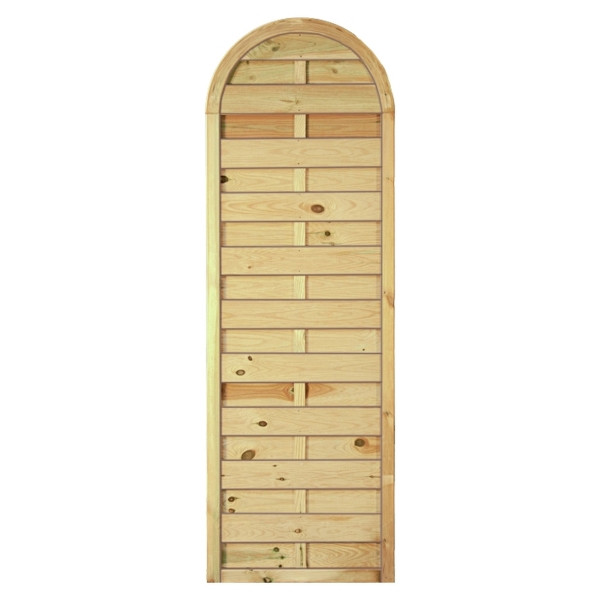 T&J Barock-Massiv grün 60 x 180/150 cm, Rahmen 45/45 mm, kdi grün, Lamellen geriffelt & geschraubt, 14332