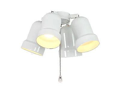 CasaFan Deckenventilator Leuchte 4 Lack weiß, 1031