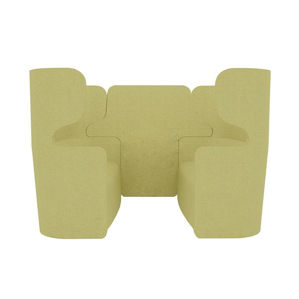 Bisley Raum in Raum Lösung Vivo, Viersitzer, Hohe Rückenlehne, NE0426 wiesengrün, VIVH4XP.NE0426