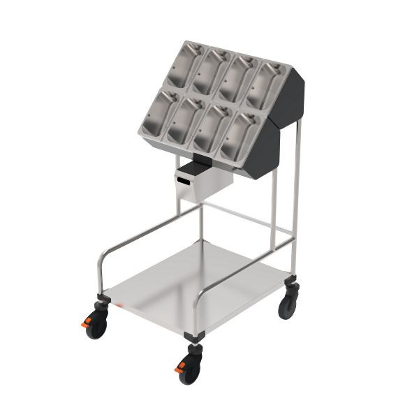 Rieber Tablett- und Besteckwagen 2-teilig mit Serviettenspender, 79010203