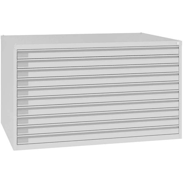 Eurobox Zeichnungsschrank, 10 Schubfächer, 770 x 970 x 670 mm, 0630-100110