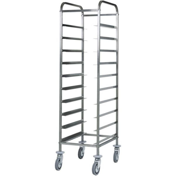 KBS Abräumwagen für Tabletts 10 x GN 1/1, Außenmaterial: CNS, 70970019