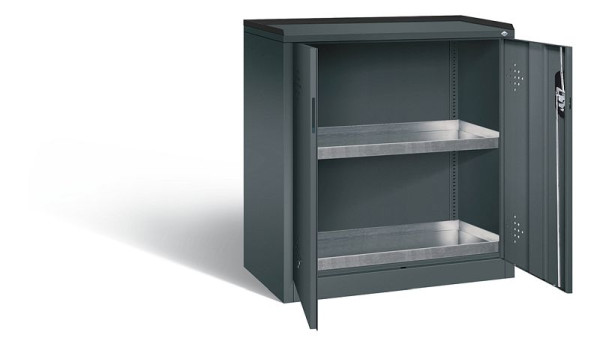 C+P Umweltschrank Acurado, H1000xB930xT500mm, Farbe: Anthrazitgrau, Muldengriff, 8821-315 S10189
