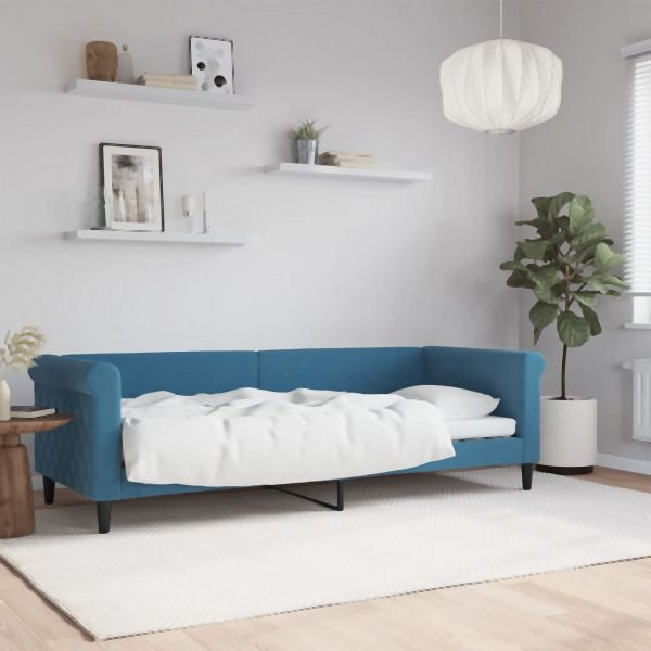 vidaXL Tagesbett Blau 80x200 cm Samt, 2-in-1, praktisch, 354236