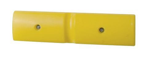 DENIOS Wand-Schutzprofil 500, aus Polyethylen (PE), gelb, 500 x 50 x 125 mm, Set = 2 Stück, 180151