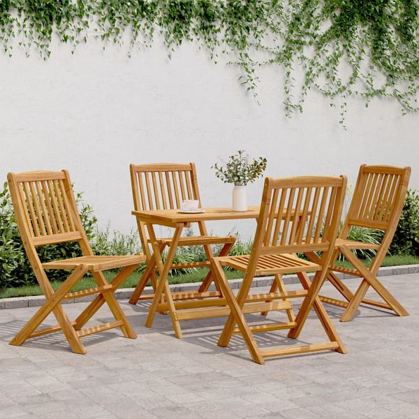vidaXL 5-tlg. Garten-Essgruppe Klappbar Massivholz Akazie, 3206330