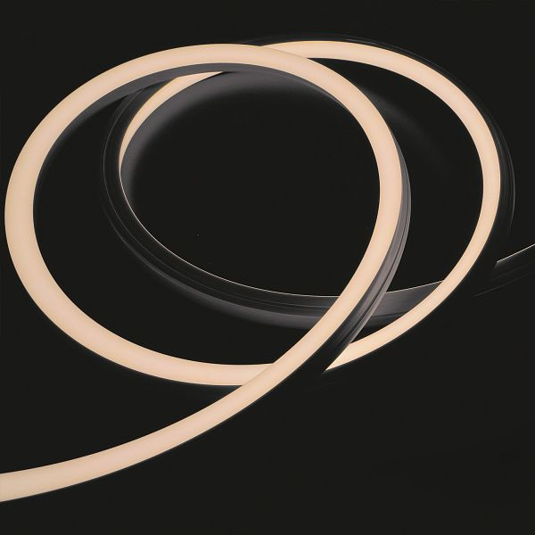 ISOLED LED NeonPRO927 Custom Flexband Twist+Bend B16H16, 24V DC, 10W, IP67, 2700K, 140 LED/m, mit Clips, 116176