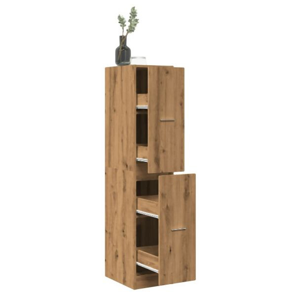 vidaXL Apothekerschrank Artisan-Eiche 30x41x144,5 cm Holzwerkstoff, 855177