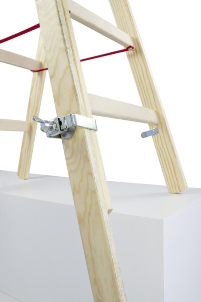 HYMER Fußverlängerung für Holz-Sprossenstehleitern, Verstellbereich 700 mm, 0079640