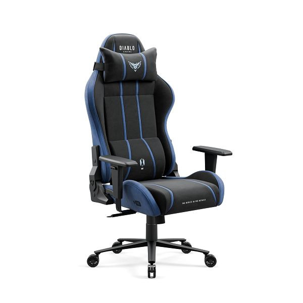 Diablo Chairs Stoff Gaming Stuhl Diablo X-One 2.0 normale Größe, Nachtblau, 1614