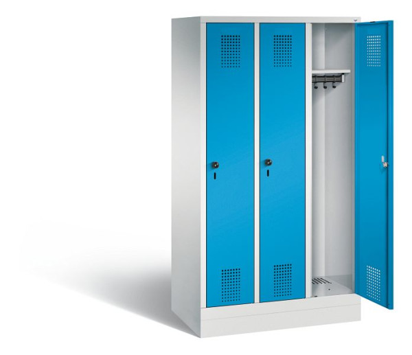 C+P Spind Evolo, H1600xB900xT500mm, Farbe: Lichtgrau / Lichtblau, 480206-30 S10052