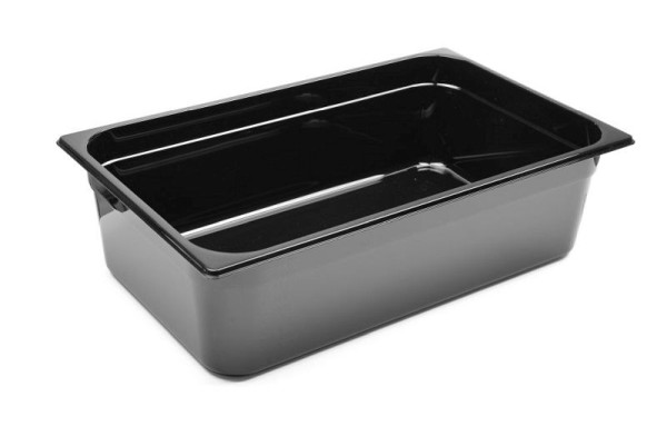Hendi Gastronorm-Behälter Polycarbonat 1/1, 21 L, LxBxH: 530x325x150 mm, Schwarz, 862216
