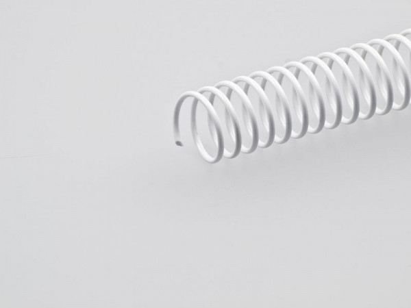 RENZ Plastikspiralen Ø= 6 mm, weiß; Steigung 6 mm, Länge: 32 cm, VE: 100 Stück, 062060018032