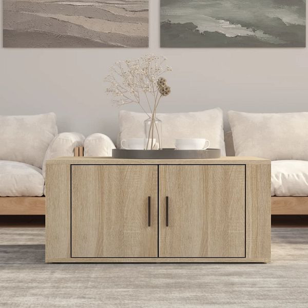 vidaXL Couchtisch Sonoma-Eiche 80x50x36 cm Holzwerkstoff, 816515