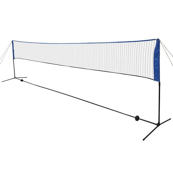 vidaXL Badmintonnetz mit Federbällen 600x155 cm, 91182