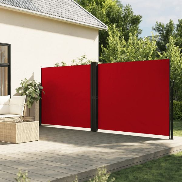 vidaXL Seitenmarkise Ausziehbar Rot 160x600 cm, 4004627
