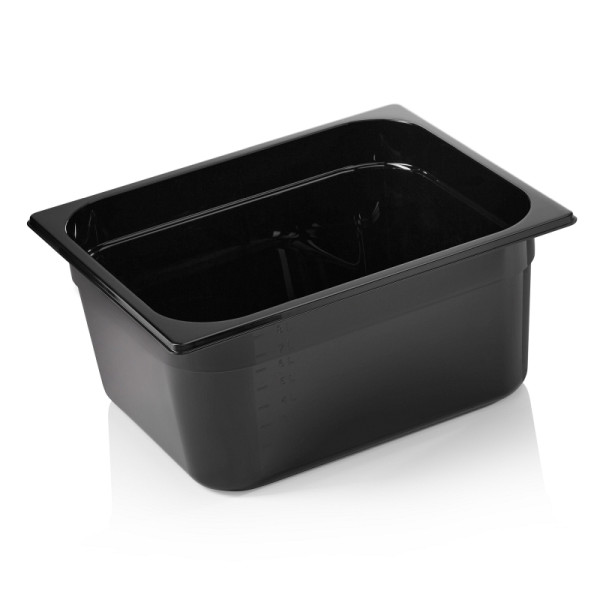 WAS GN Behälter GN 96 BLACK 1/2-150 mm, schwarz, Polycarbonat, 9612150