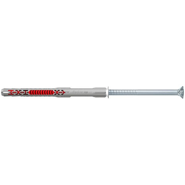 Fischer Langschaftdübel DuoXpand 10 x 100 T Senkkopfschraube, VE: 50 Stück, 562156