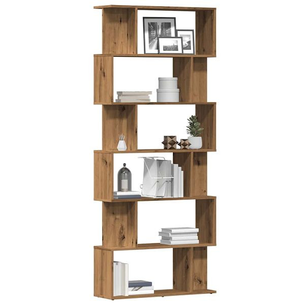 vidaXL Bücherregal Artisan-Eiche 80x24x192 cm Holzwerkstoff, 855783