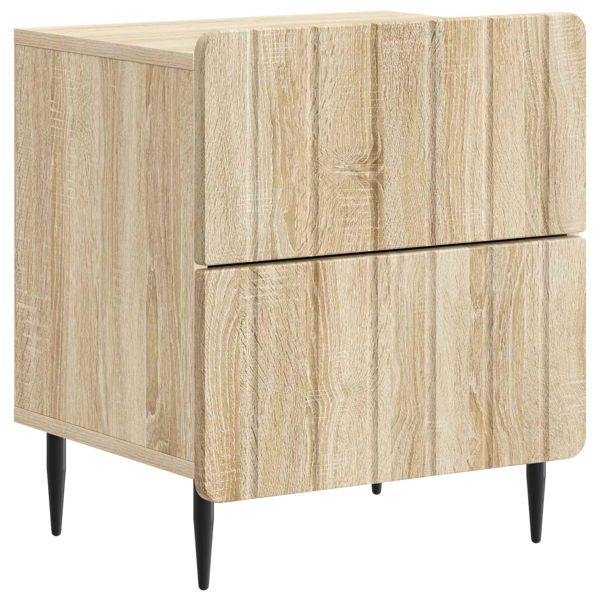vidaXL Nachttisch Sonoma-Eiche 43 x 34,5 x 49,5 cm Holzwerkstoff, 894299