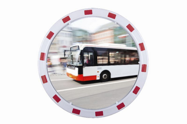 EUvex Verkehrsspiegel Ø60, 2 Jahre Garantie, Acryl, Pfostenhalterung, ED 60